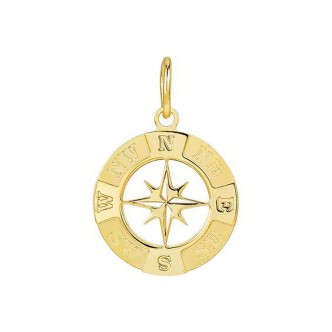 1 - Compass rose man pendant in 9Kt yellow gold Stroili 1412915