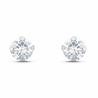 1 - Women's light point earrings in 9Kt white gold Stroili Bon Ton 1400952