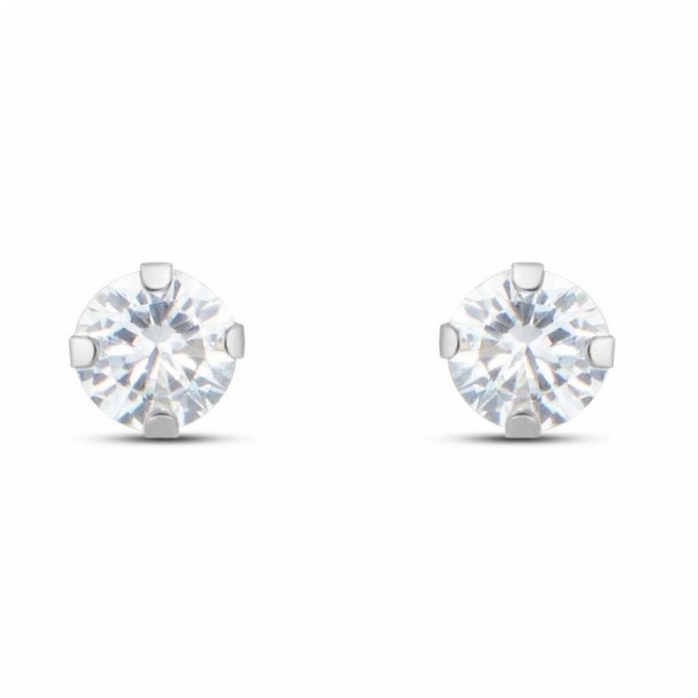 1 - Women's light point earrings in 9Kt white gold Stroili Bon Ton 1400952