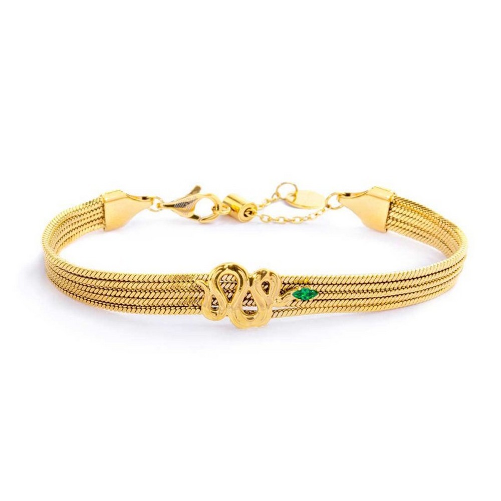 1 - Bracciale multifilo serpente donna Marlù acciaio dorato 33BR0028G-V