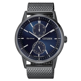 1 - Watch Citizen Multifunction steel men's analog steel bracelet BU3027-83L Metropolitan AW1370