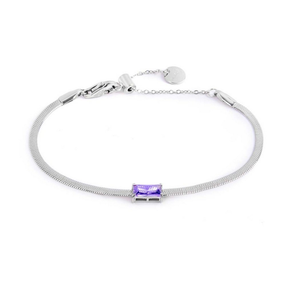 1 - Bracciale snake donna Marlù cristallo baguette viola 31BR0010-P