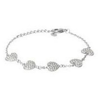 1 - Women's bracelet with hearts with crystals Stroili Lady Phantasia steel 1691470