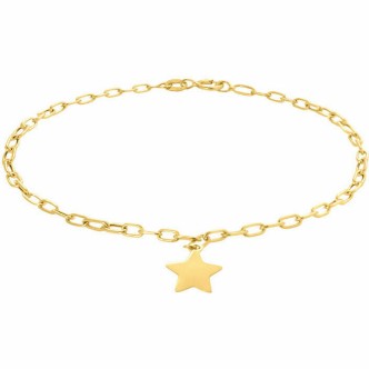 1 - Stroili Beverly 9Kt Yellow Gold women's chain star bracelet 1429151