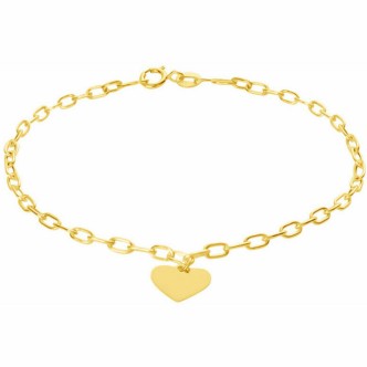 1 - Bracciale donna cuore Oro Giallo 9Kt Stroili Beverly a catena 1429152