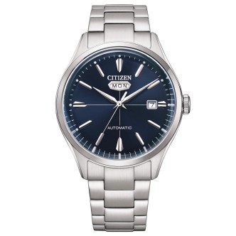 1 - Orologio uomo automatico meccanico Citizen C7 blu NH8391-81X cassa e bracciale acciaio