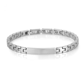 1 - Luca Barra BA999 bracelet in steel with a length of 21 cm