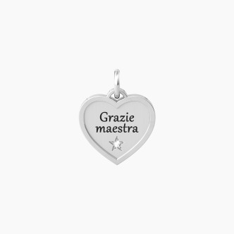 1 - Kidult women's pendant "Grazie Maestra" 741038 316L steel