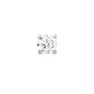 1 - Men's single earring with light point in 9Kt White Gold Stroili L'Homme Or 1429383