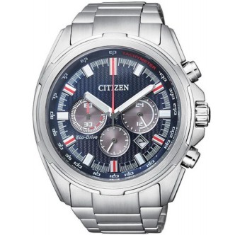 1 - Orologio Citizen eco Drive Cronografo uomo analogico bracciale in acciaio CA4220-55L