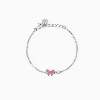 1 - Bracciale bambina farfalla Mabina Argento 925 con cristallo 533864