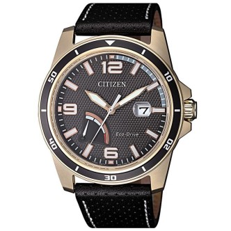 1 - Orologio Citizen Eco Drive solo tempo uomo analogico cinturino in pelle AW7033-16H