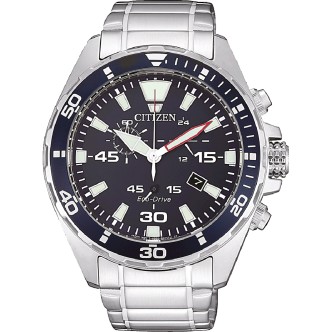 1 - Watch Citizen Chronograph man steel analog steel bracelet AT2431-87L Crono Sport