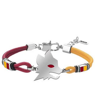 1 - Roma Lupa Lowell men's bracelet with yellow-red cord B-MB009UCR