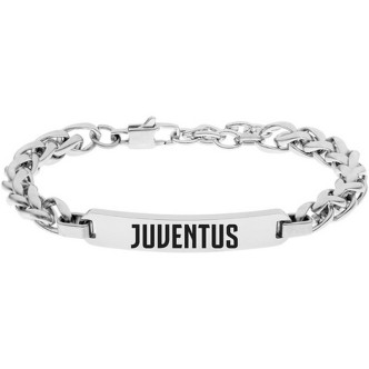 1 - Bracciale uomo Juventus Lowell acciaio a catena con targa B-JB008UAS