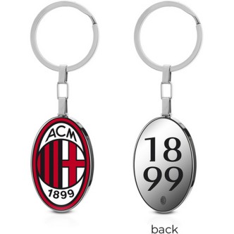 1 - Portachiavi uomo Milan Lowell acciaio 316L con logo B-MP001XAR