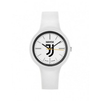 1 - Orologio ragazzo Juventus Lowell New One silicone bianco fondo bianco con logo P-JW443XW1