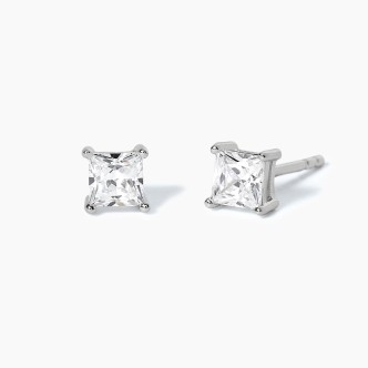 1 - Women's light point earrings in 925 silver Mabina with zircon 563025