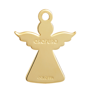 1 - 22Kt gold ingot angel height 19 mm pendant cod. CPGA