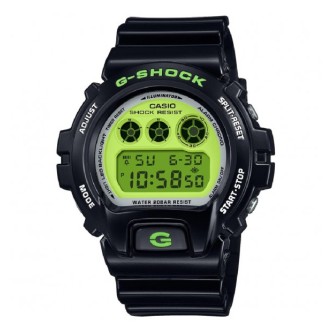 1 - Orologio uomo Casio G-Shock nero fondo giallo DW-6900RCS-1ER cinturino e cassa resina