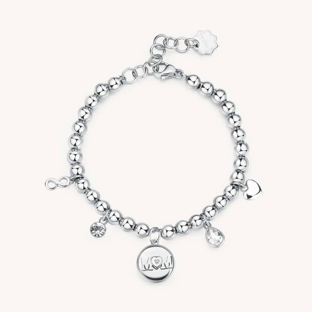 1 - Brosway women's bracelet Chakra mum BHKB203 316L steel with spheres and crystals