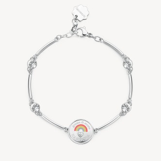 1 - Bracciale donna Brosway Chakra mamma BHKB204 acciaio 316L con sfere e cristalli