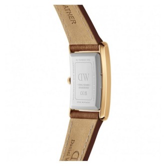 1 - Orologio donna Daniel Wellinton The Bound marrone DW00100696 cassa rettangolare cinturino in pelle