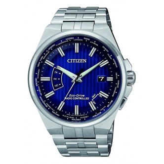 1 - Citizen Watch Radiocontrolled steel man analog steel bracelet CB0160-85L H145 Spoty Elegant