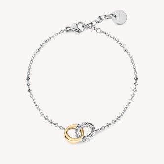 1 - Bracciale donna Brosway AMY BAY11 cerchi intrecciati acciaio 316L