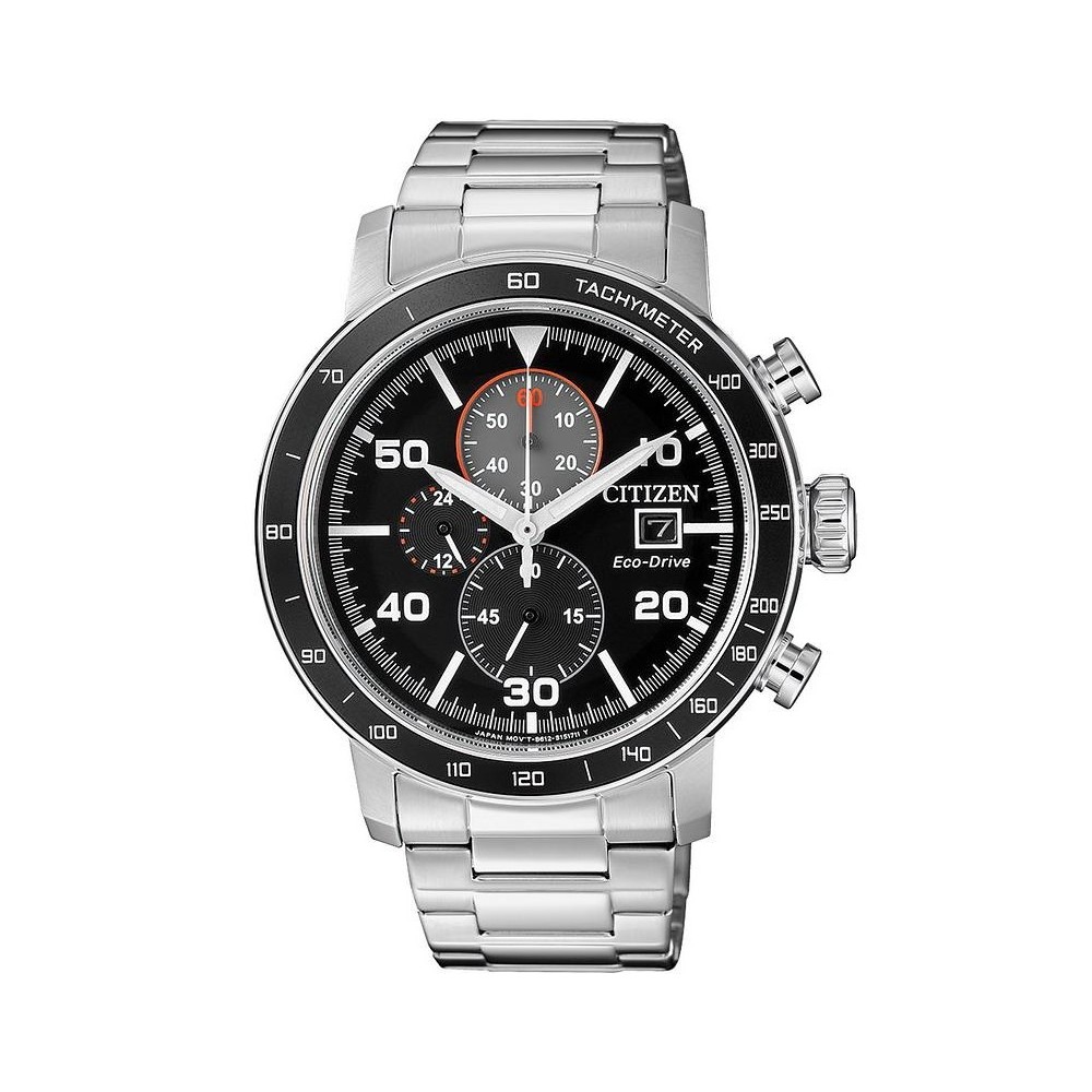 1 - Watch Citizen Chronograph steel man analogical bracelet in steel CA0641-83E Of Collection