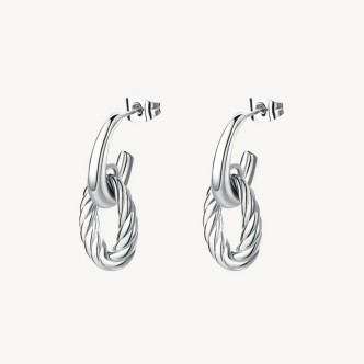 1 - Brosway AMY women's multi-circle earrings BAY23 316L steel pendants