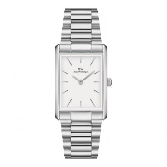 1 - Daniel Wellington The Bound unisex watch with white background DW00100701 rectangular 316L steel