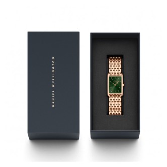 1 - Daniel Wellington The Bound pink and green women's watch DW00100704 rectangular 316L steel