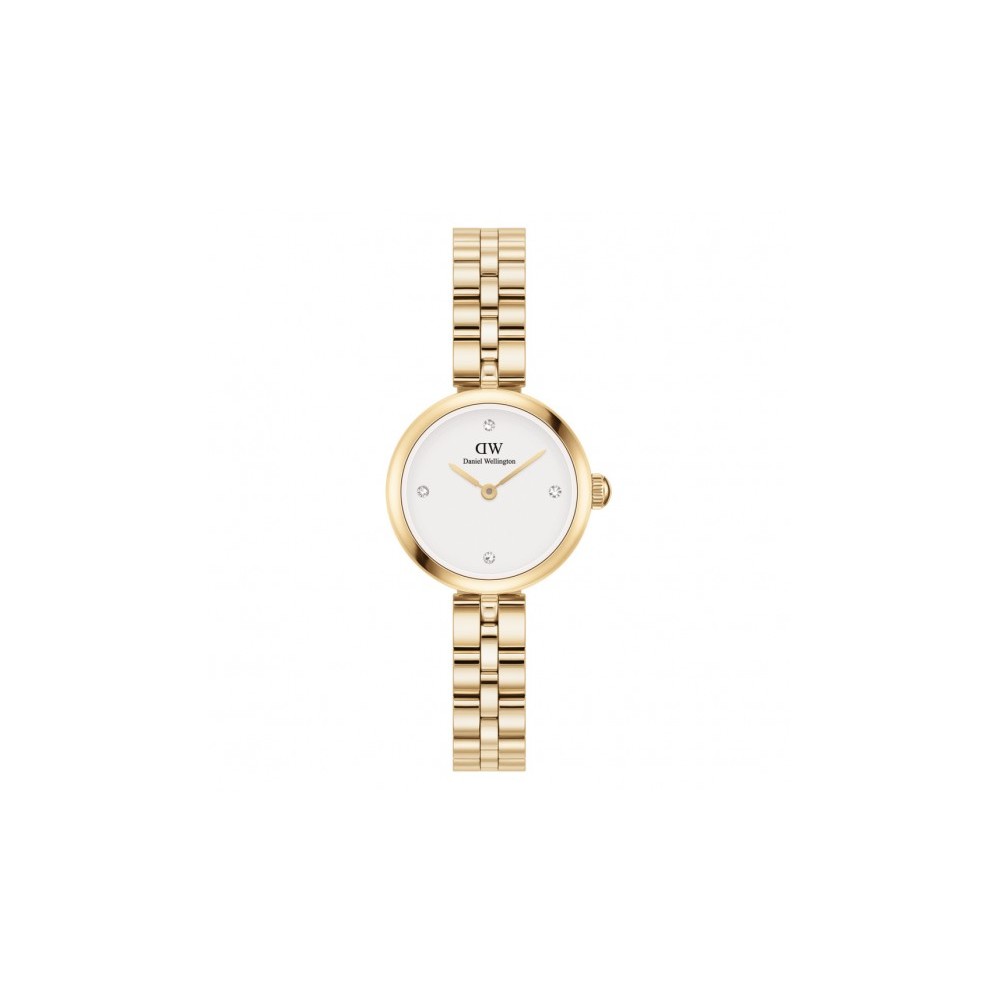 1 - Orologio donna Daniel Wellington Elan Lumine dorato DW00100715 acciaio 316L fondo bianco