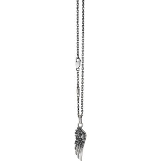 1 - Zancan EXC577 necklace in 925 silver with sulfur oxide wing