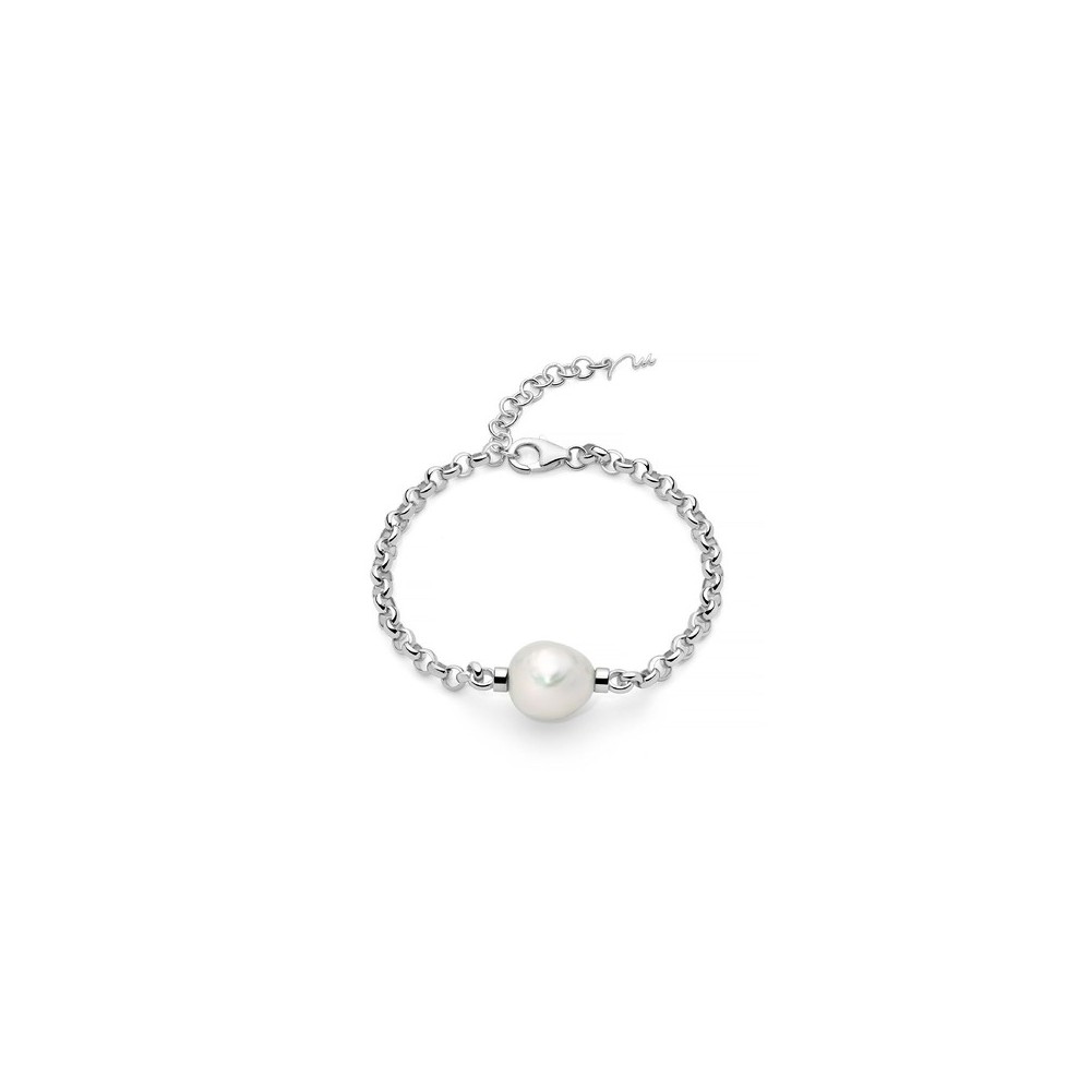 1 - Bracciale donna Miluna Argento 925 con perla barocca PBR3546B