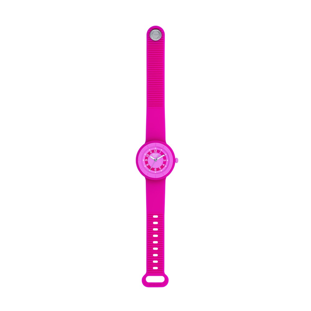 1 - Hip Hop HERO.DOT Solar Women's Watch Pink HWU1208 Silicone Case and Strap