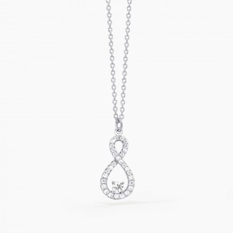 1 - Mabina women's necklace 553211 925 silver Point of light