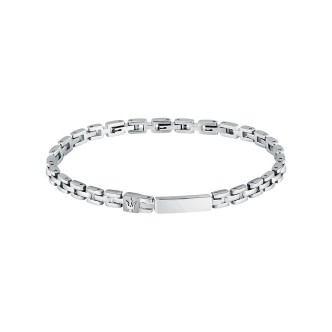 1 - Maserati Iconic JM324AVD57 men's bracelet in 316L steel with plate