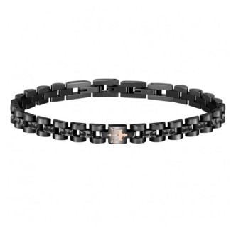 1 - Bracciale uomo Maserati jm420atj01 acciaio e cristalli.