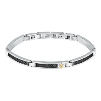 1 - Bracciale uomo Maserati collezione Iconic JM423AVD24 acciaio