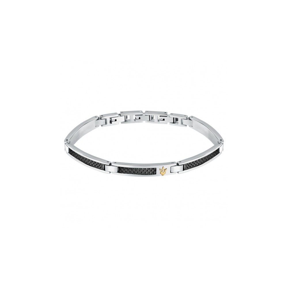 1 - Maserati Men's Bracelet Iconic Collection JM423AVD24 Steel