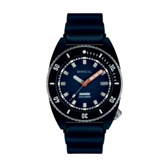 1 - Breil Manta Seeker blue men's watchTW2067 time only silicone strap