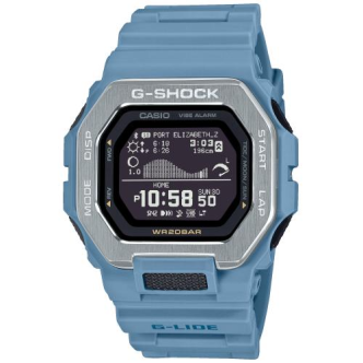 1 - Casio G-Shock Trnding G-Lide surf watch blue GBX-100-2AER resin case and strap