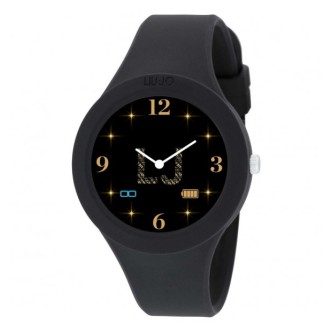 1 - LiuJo Voice Paint women's smartwatch black SWLJ121 silicone case and strap