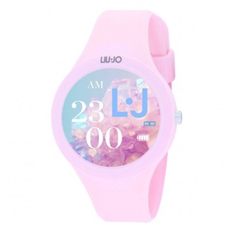 1 - LiuJo Voice Paint women's smartwatch pink SWLJ123 silicone case and strap