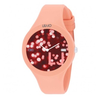 1 - Smartwatch donna LiuJo Voice Paint color pesca SWLJ125 cassa e cinturino silicone