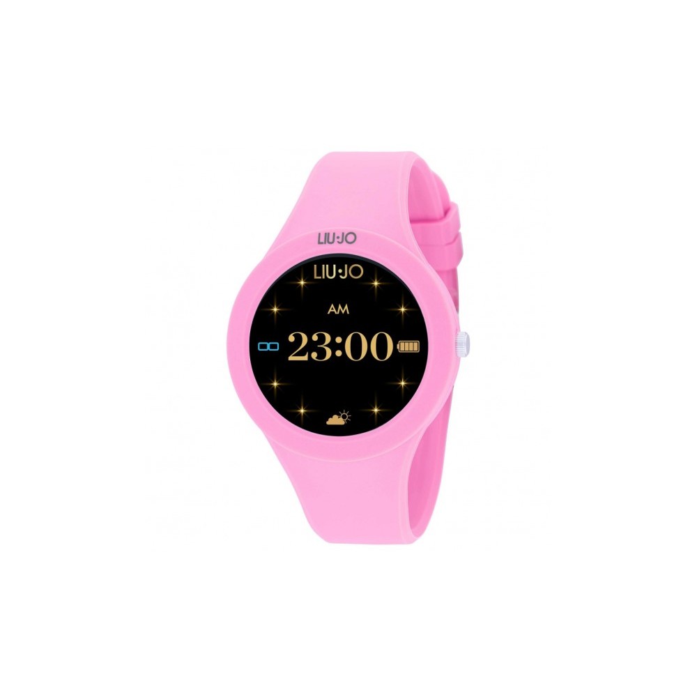 1 - Smartwatch donna LiuJo Voice Paint rosa SWLJ127 cassa e cinturino silicone