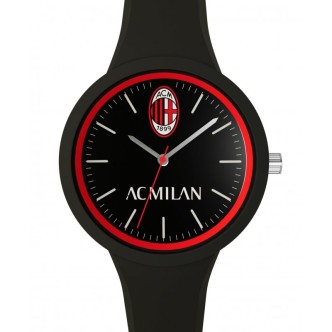 1 - Orologio uomo A.C. Milan ufficiale Lowell New One nero P-MN480XN3 silicone solo tempo