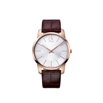 1 - Calvin Klein watch only time unisex analog leather strap model K2G21629